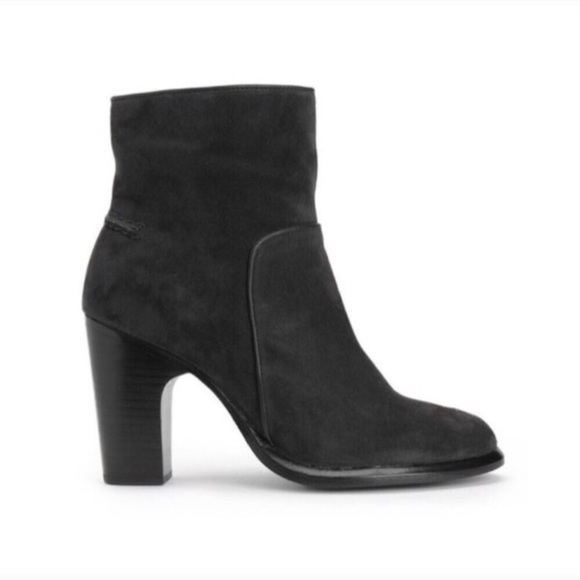 Rag & Bone Grayson Suede Booties in Black - Picture 1 of 8